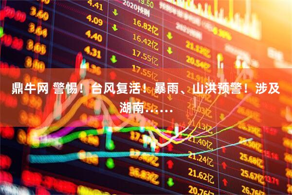 鼎牛网 警惕！台风复活！暴雨、山洪预警！涉及湖南……